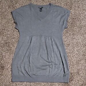 H&M Maternity Gray Cap Sleeve Tunic
